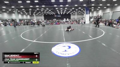 75 lbs Cons. Round 4 - Cole Train Vanderwerff, B.A.M. Training Center vs Isaac Benedict, Sebolt Wrestling Academy