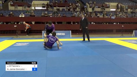 Joseph B Flannery vs Agustin Jaime Gonzalez 2024 Pan IBJJF Jiu-Jitsu No-Gi Championship