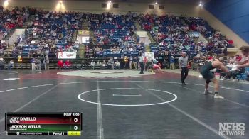 3 - 165 lbs Cons. Semi - Joey DiVello, Skyline vs Jackson Wells, Broadway HS