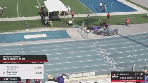 2026 AAU Junior Olympic Games - Youth Boys' 200m, Prelims 3 - Age 17-18