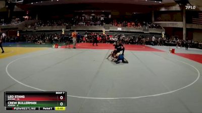 65 lbs Semis & 1st Wrestleback (8 Team) - Leo Stang, Rocori vs Crew Bullerman, Adrian