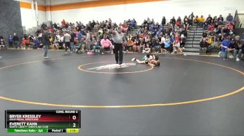 95 lbs Cons. Round 2 - Bryer Kressley, Gold Medal Wrestling vs Everett Kahn, North Liberty Wrestling Club