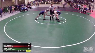 120 lbs Quarterfinal - Jack Meier, Coral Academy - North vs Rio Hughes, Pahranagat Valley