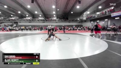 190 lbs Quarterfinal - Blake Nesbitt, Kirksville Wrestling Club-AA vs Max Riegel, Rolla Wrestling Club-AAA