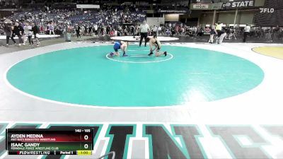 105 lbs Cons. Round 1 - Isaac Gandy, Ferndale Force Wrestling Club vs Ayden Medina, Mat Rats Rebooted Wrestling