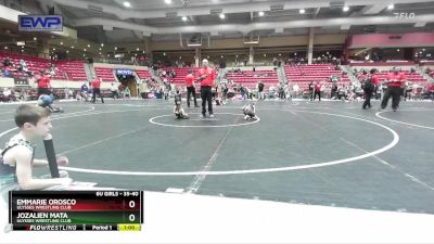 35-40 lbs 5th Place Match - Emmarie Orosco, Ulysses Wrestling Club vs Jozalien Mata, Ulysses Wrestling Club