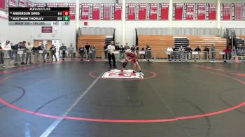 144 lbs Consi Of 8 #2 - Anderson Dinis, New Bedford vs Matthew Thorley, Boston College