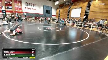 126 lbs Champ. Round 1 - Ethan Crow, Thermopolis vs AIDAN MILLER, Wyoming Indian