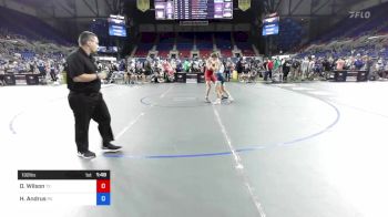 132 lbs Cons 16 #1 - Dominic Wilson, Texas vs Hayden Andrus, Pennsylvania