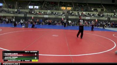 80 lbs Round 3 - Justice Perry, Braham Warriors vs Tucker Lueck, Pursuit Wrestling Minnesota