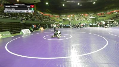 115 lbs Round Of 16 - Evan Cavazos, Immanuel vs Dominic Day, St. Joseph