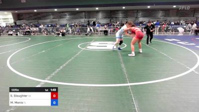 132 lbs Consi Of 8 #2 - Sophia Slaughter, VA vs Mary Manis, FL