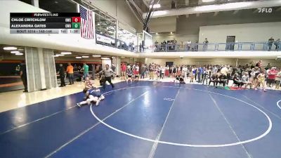 140-146 lbs Round 2 - Chloe Critchlow, Grantsville Wrestling Club vs Alexandra Gates, Champions Wrestling Club