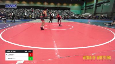 132 lbs Consi Of 16 #1 - Adonai Garza, Team Aggression vs Caleb Koch, Windsor Wrestling Club