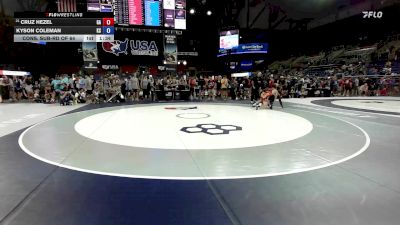 157 lbs Cons. Sub-rd Of 64 - Cruz Hezel, GA vs Kyson Coleman, KS