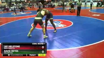 7 lbs Cons. Round 1 - David Reyes, Collins Hill vs Jay Helstone, West Forsyth