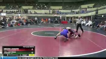 120 lbs Finals (8 Team) - William Penn, Ellsworth vs Brooks Johnson, GET-Melrose/Mindoro