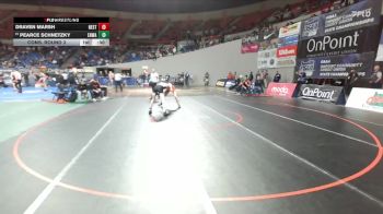 2A/1A Boys 144 Cons. Round 3 - Pearce Schnetzky, Enterprise / Wallowa Boys vs Draven Marsh, Nestucca Boys