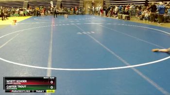 60 lbs Champ. Round 1 - Carter Trout, Hutchinson vs Wyett Schoer, Crosby Ironton