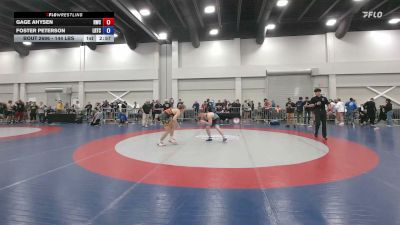 144 lbs Cons. Sub-semis - Gage Ahysen, Raider Wrestling Club vs Foster Peterson, LRTC