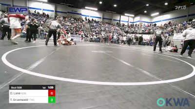 120 lbs Quarterfinal - Darren Lane, Noble Takedown Club vs Tripp Gruenwald, Team Tulsa Wrestling Club