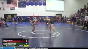 120 lbs Cons. Round 4 - Ashton Leegaard, Thunder Basin High School vs Wyatt Weiss, Central