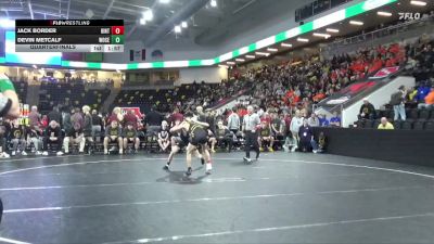 132 lbs Quarterfinal - Jack Border, Hinton vs Devin Metcalf, Woodbury Central