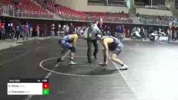 190 lbs Quarterfinal - Hudson Oliver, GI Grapplers vs Jaeden Thompson, Norfolk Wrestling