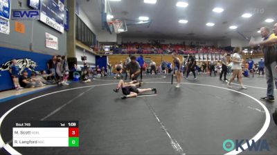 62 lbs Rr Rnd 3 - McKynna Scott, Noble Takedown Club vs Roselyn Langford, Norman Grappling Club