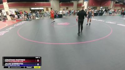 215 lbs Cons. Round 2 - Jonathan Martinez, Texas Style Wrestling Club vs Jacob Barrientes, Pirate Wrestling Club