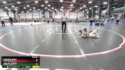 76 lbs Rd# 2 10:30am Friday - Shiloh Joyce, Double Champs vs Carter Giles, Team Michigan