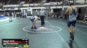 215 Varsity Semifinal - Bradley Spicer, Vancleave vs Brennan Middleton, Foley