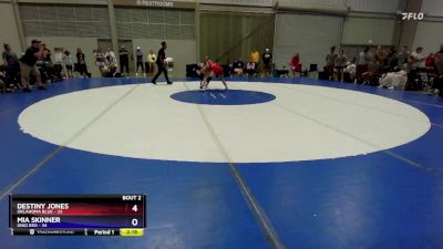 100 lbs Round 1 (8 Team) - Destiny Jones, Oklahoma Blue vs Mia Skinner, Ohio Red