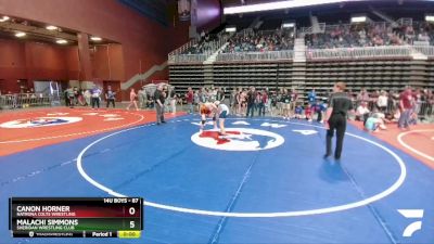 138 lbs 3rd Place Match - Garret Horton, Evanston Elite Wrestling Club vs Bennett Sanford, Greybull Basin Athletic Club