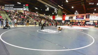 120 lbs Cons. Round 2 - Ethan Cortez, California (Whittier) vs Ethan Chow, Rowland