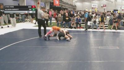 120 lbs Cons. Rd Of 16 - Lydia King, Big Game Wrestling Club vs Allison Birkett, Sebolt Wrestling Academy