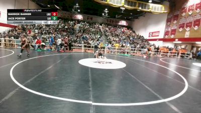 105B Champ. Round 1 - Maddox Barker, Lincoln Middle School vs Jace Porter, Lander Middle School