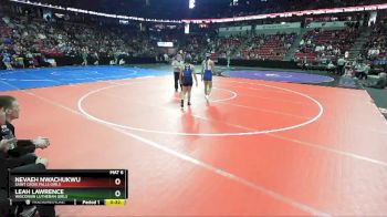 Girls 138 lbs Cons. Round 1 - Nevaeh Nwachukwu, Saint Croix Falls Girls vs Leah Lawrence, Wisconsin Lutheran Girls