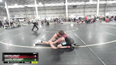 110 lbs Cons. Round 4 - Madden Hernandez, Sublime Wrestling Academy vs Sawyer Lindley, Meridian Middle School