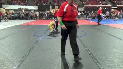 46 lbs 5th Place Match - Cohen Senne, Bozeman Wrestling Club vs Koy Gierke, Miles City Wrestling Club