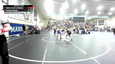 157 lbs Quarterfinal - Mikel David Uyemora, Fountain Valley vs Carter Adams, South Torrance