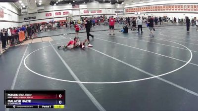 92 lbs Round 1 - Mason Bruber, MWC Wrestling Academy vs Malachi Halte, GI Grapplers