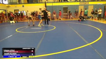 144 lbs Champ. Round 1 - Colin Little, Jr Viking Wrestling Club vs Hagen Blanck, Kansas City Training Center