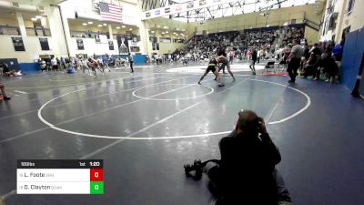 189 lbs Round Of 32 - Levi Foote, Southern Regional vs David Clayton, Quakertown