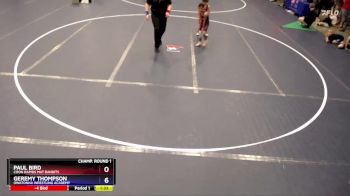 63 lbs Champ. Round 1 - Paul Bird, Coon Rapids Mat Bandits vs Geremy Thompson, Owatonna Wrestling Academy