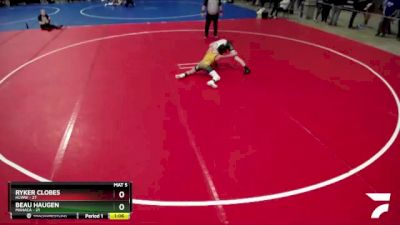 100 lbs Quarterfinal - Ryker Clobes, HLWW vs Beau Haugen, MAHACA