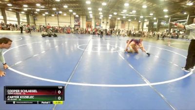 120 lbs Rd# 6- 9:00am Saturday Final Pool - Carter Kozielec, PA Silver vs Cooper Schlaegel, Terps Xtreme