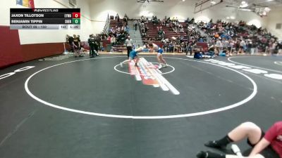 150 lbs Champ. Round 1 - Jaxon Tillotson, Lyman vs Benjamin Tippin, Sheridan