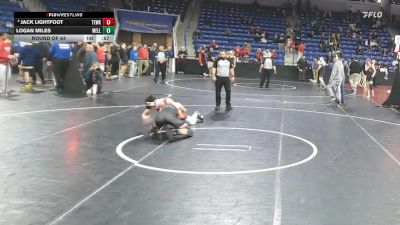 132 lbs Round Of 64 - Jack Lightfoot, Tewksbury vs Logan Miles, Wellesley