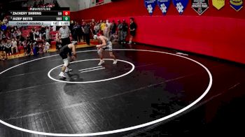 133 lbs Champ. Round 2 - Zackery Shiring, Freedom Area Hs vs Juzef Betts, Valley Hs